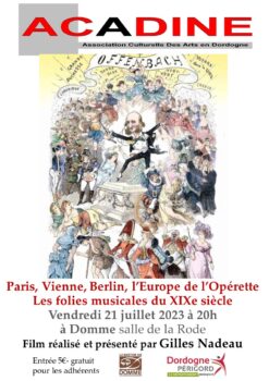 l’Europe de l’opérette, les folies musicales du XIXème siècle