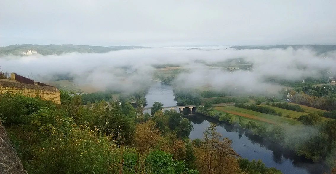 La Dordogne sous la brume